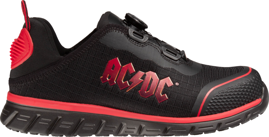 Lichtgewicht sneaker met TLS-sluiting en uniek AC/DC-logo